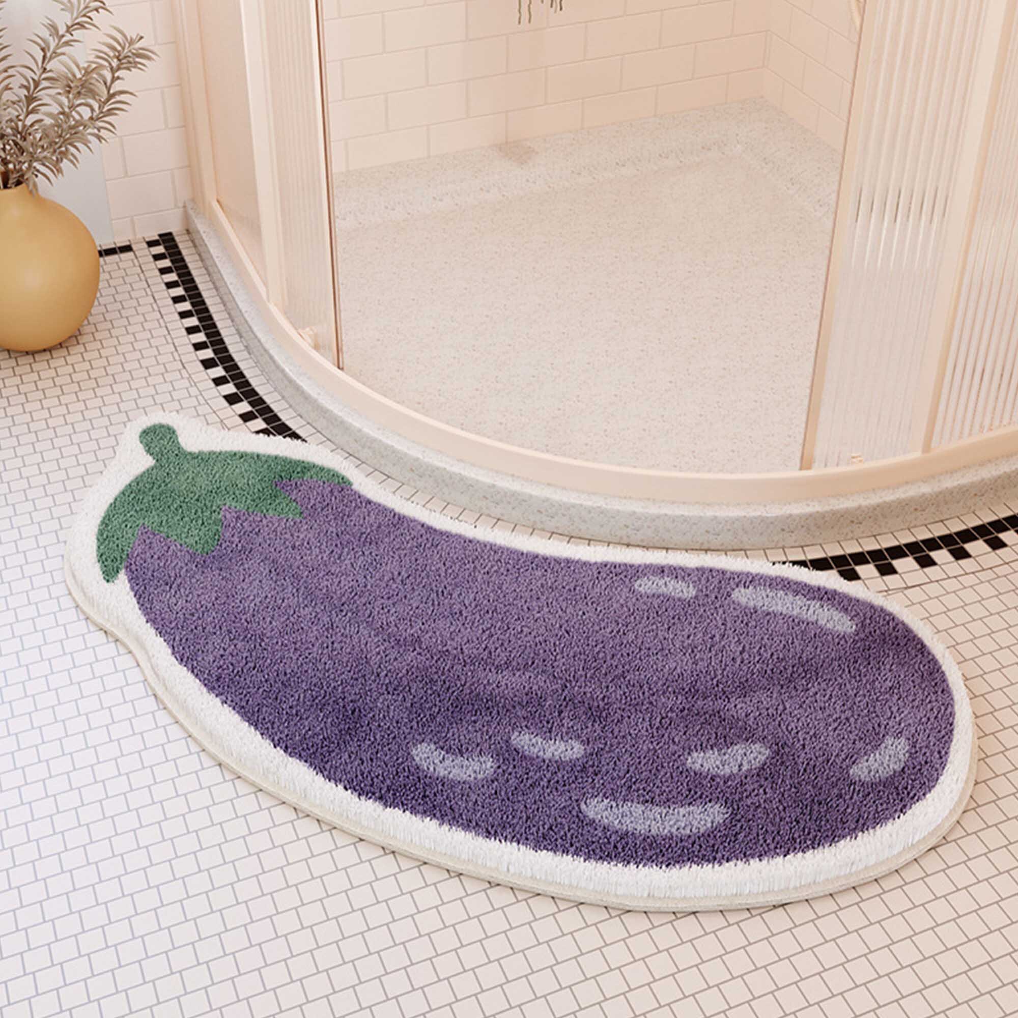 Eggplant Rugs Cute Rugs Bathroom Rugs Modern Area Rugs Etsy