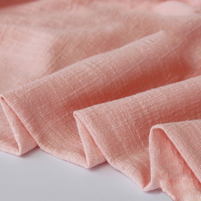 Navy Blue Cotton Double Slub Cotton Fabric Solid Color Linen Etsy