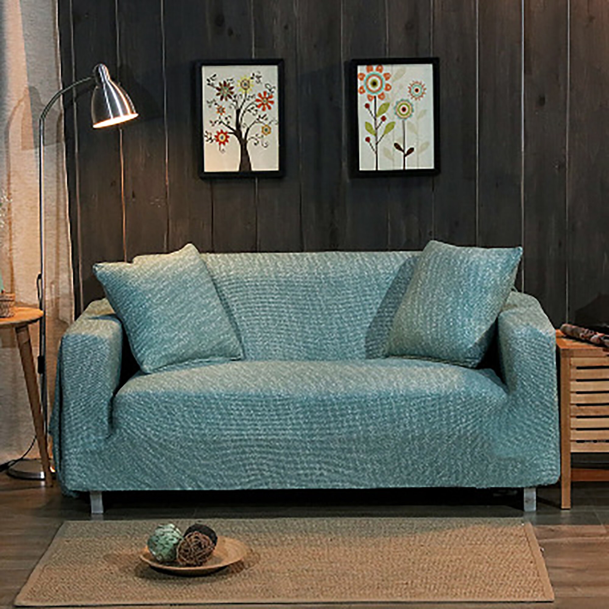 Knitted Stretch Sofa CoversSolid Thicken Sofa Covers for Etsy