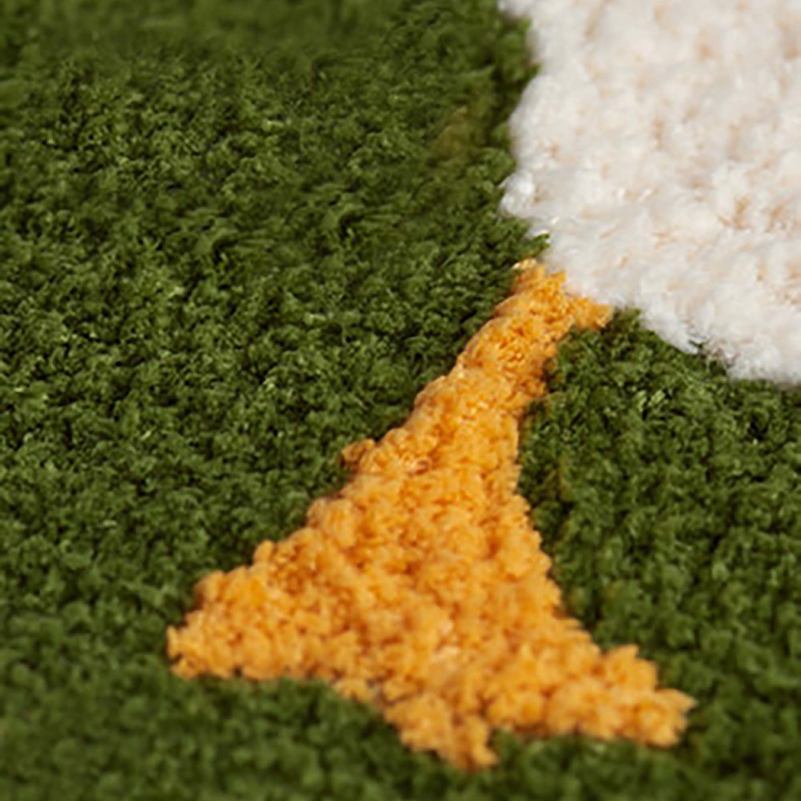 Green Duck Carpet Rugcartoon Duck Pattern Bath Matsnon Slip Etsy