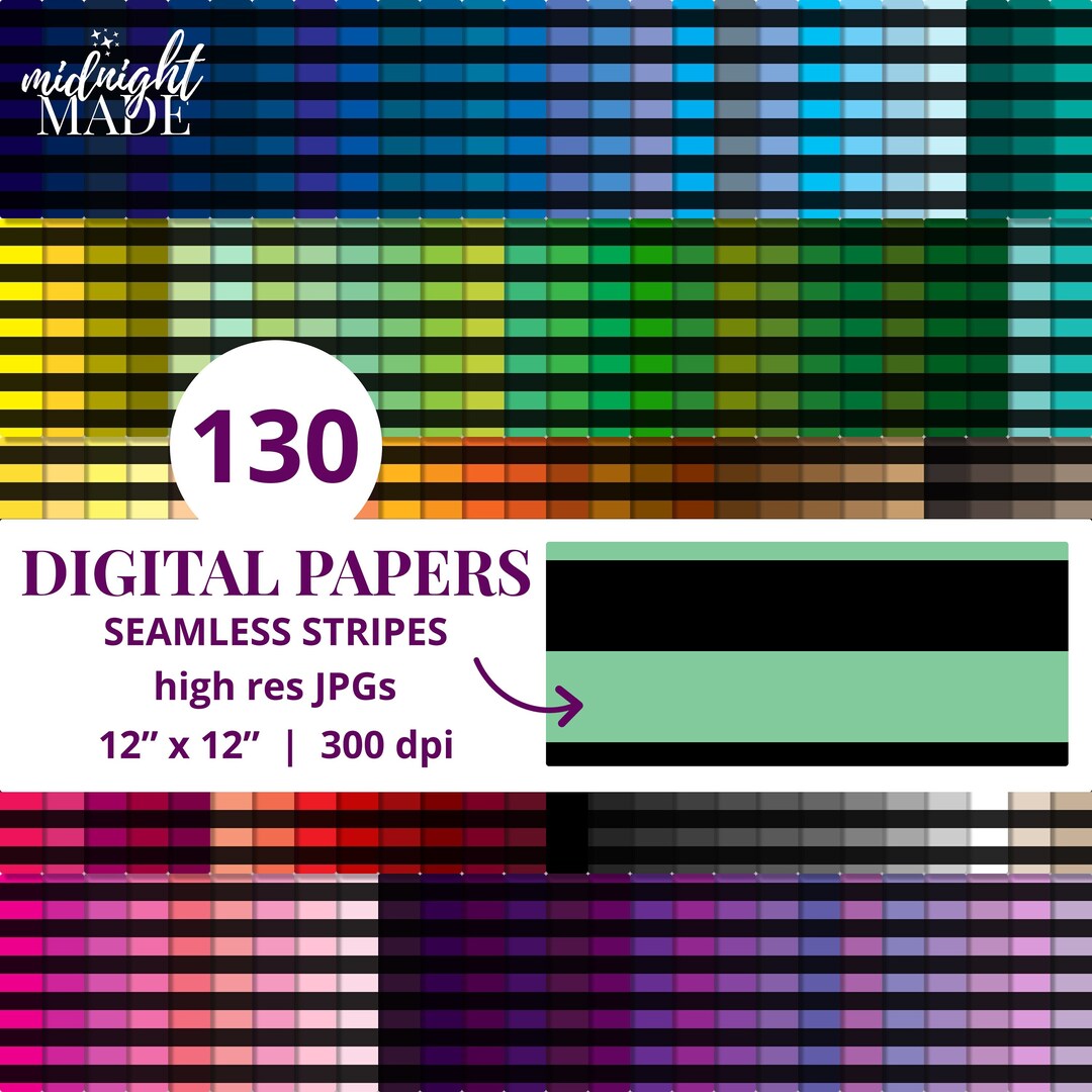Large Black Stripes Repeating Seamless Pattern Background Digital Paper ...