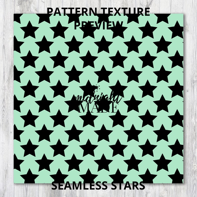 Black Stars Digital Paper Pack Commercial Use Rainbow Mini Star Seamless Pattern Background Craft Bundle Download 130 High Res JPGs