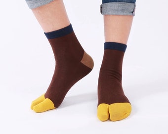 Unisex 2-Toe Japanese Tabi Socks Size:Toddler//Kid//Adult 2 Pairs