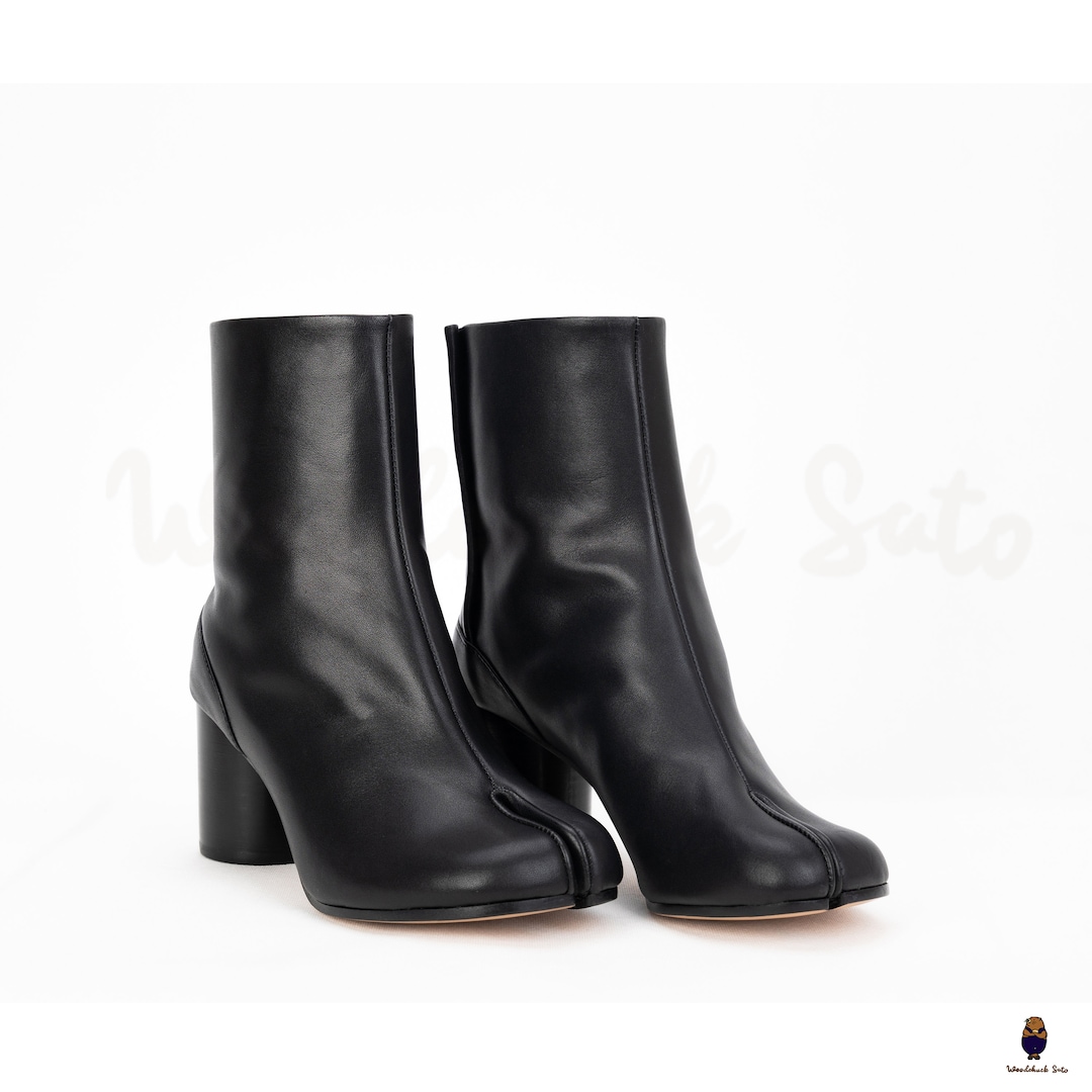 Tabi Split Toe Mens Womens 8cm Heel Leather Boots EU35 47 Etsy tabi-split-toe-mens-womens-8cm-heel-leather-boots-eu35-47-etsy
