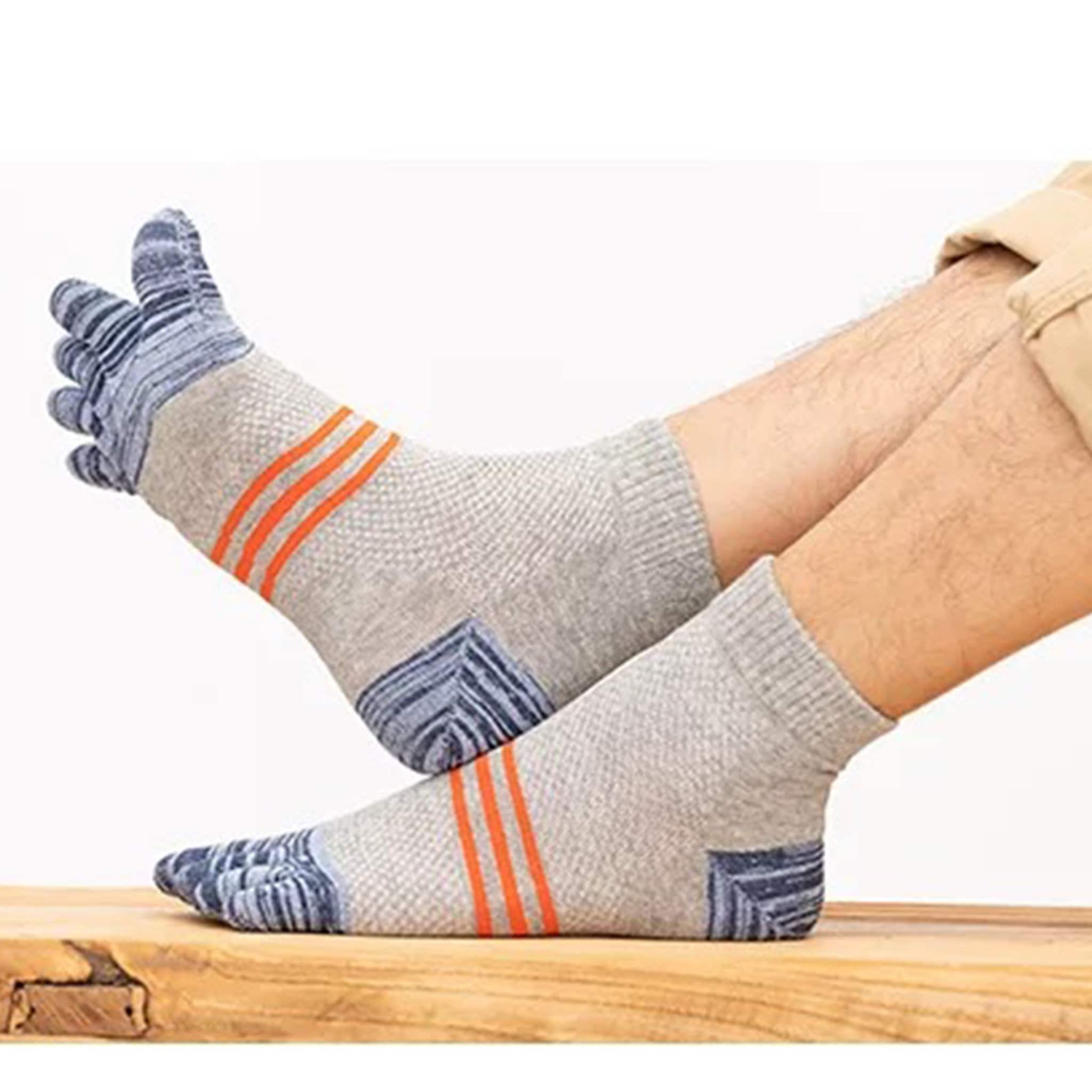 Japanese Style Men's Splittoe Tabi Cotton Socks Fit Sizes Etsy
