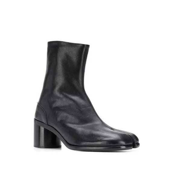 New Tabi split-Toe leather mens boots calfskin EU39-47 6cm | Etsy