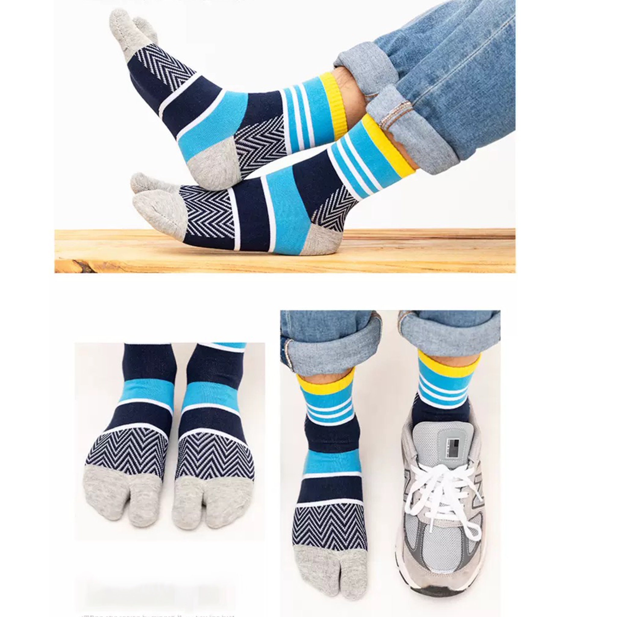 Japanese Style Womens Men's Split-toe Tabi Quarter Socks - Etsy UK