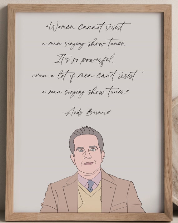 the office Andy Bernard Printable Wall art Prints Wall Hangings Home