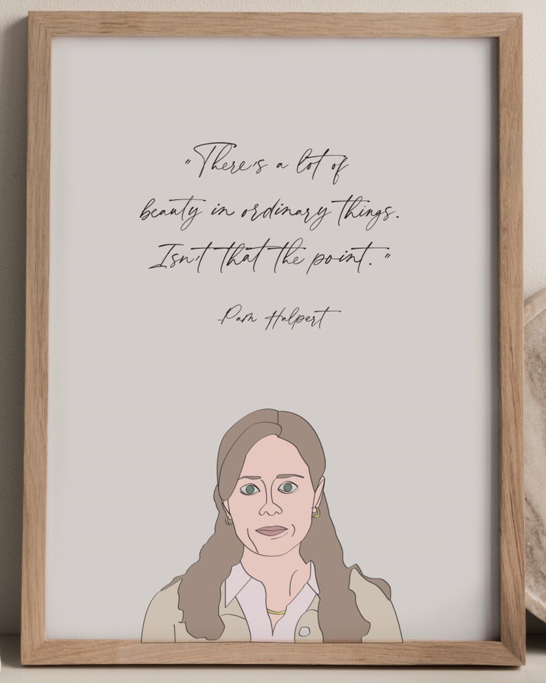 The Office Wall Art Pam Halpert Etsy