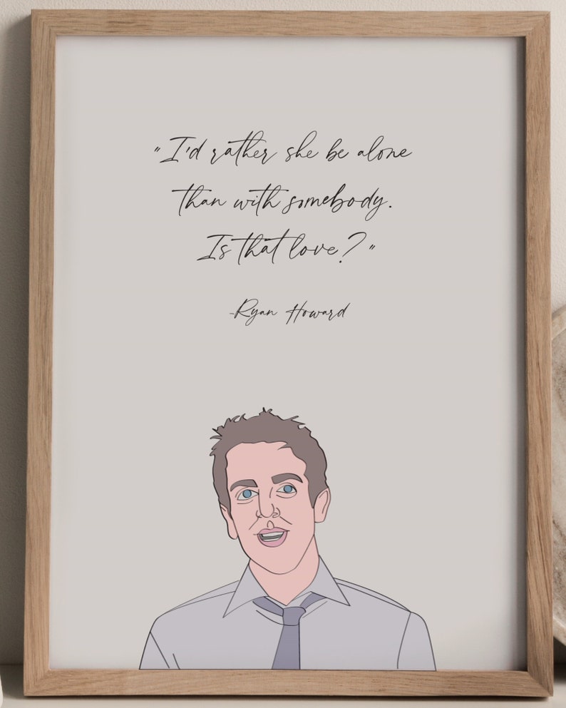 The Office Wall Art Ryan Howard Etsy