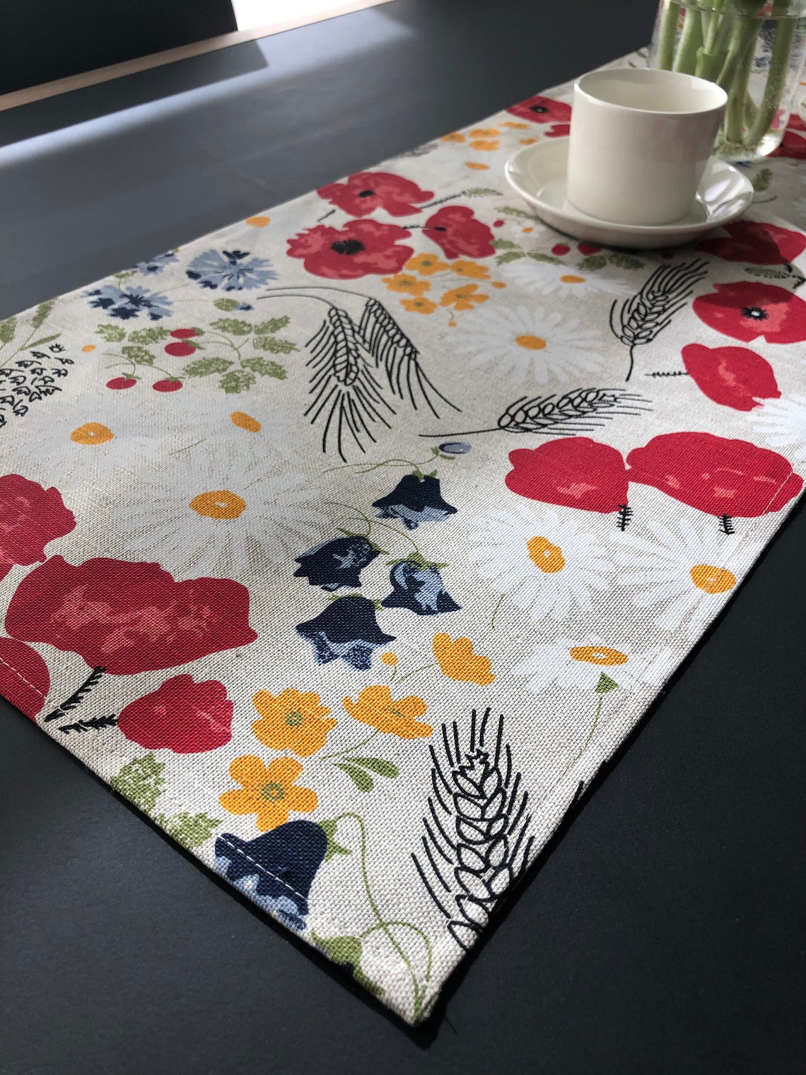 Linen table runner table decor table runner Etsy