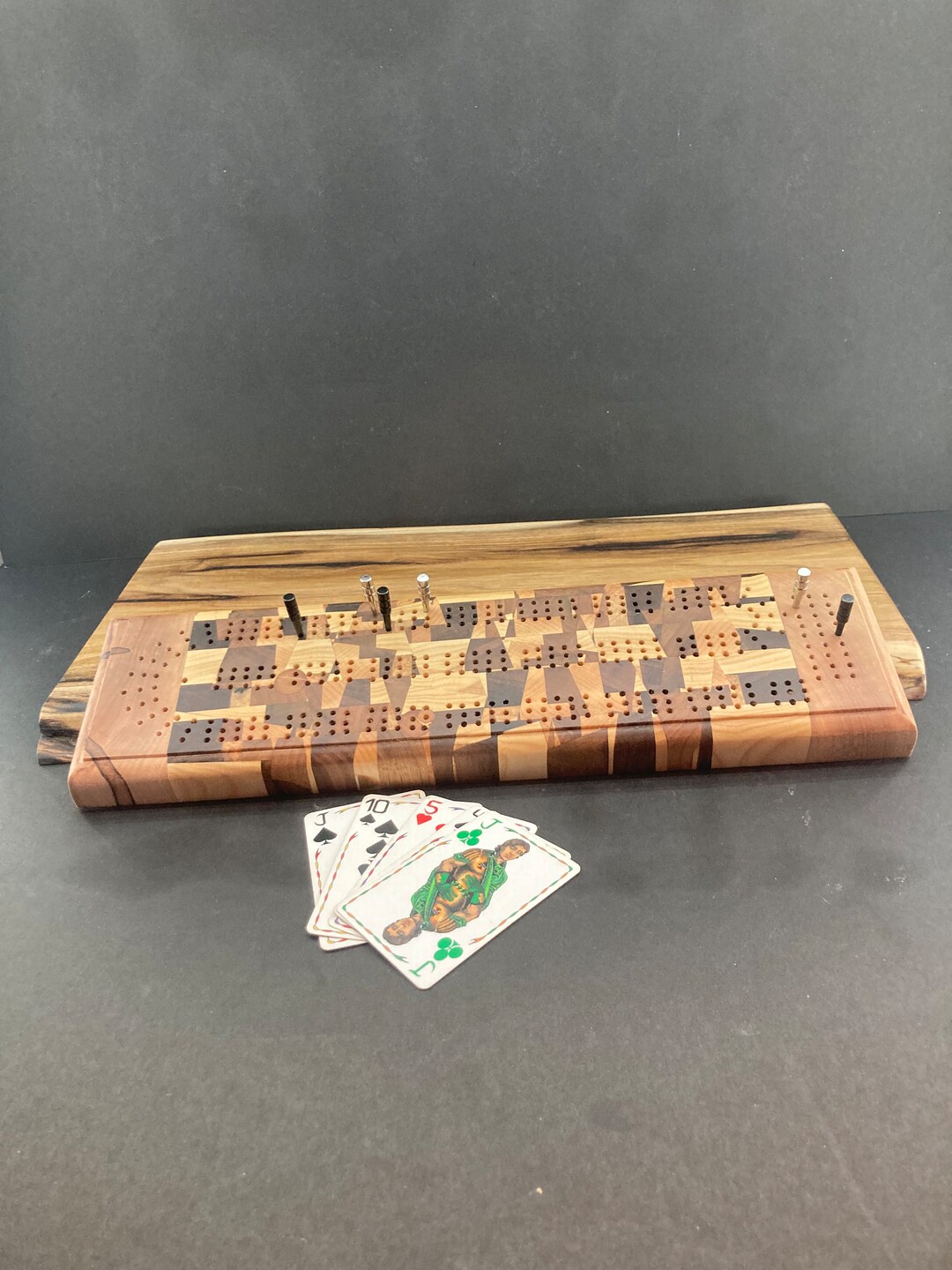 Chaotic End Grain Cribbage Board Etsy Australia