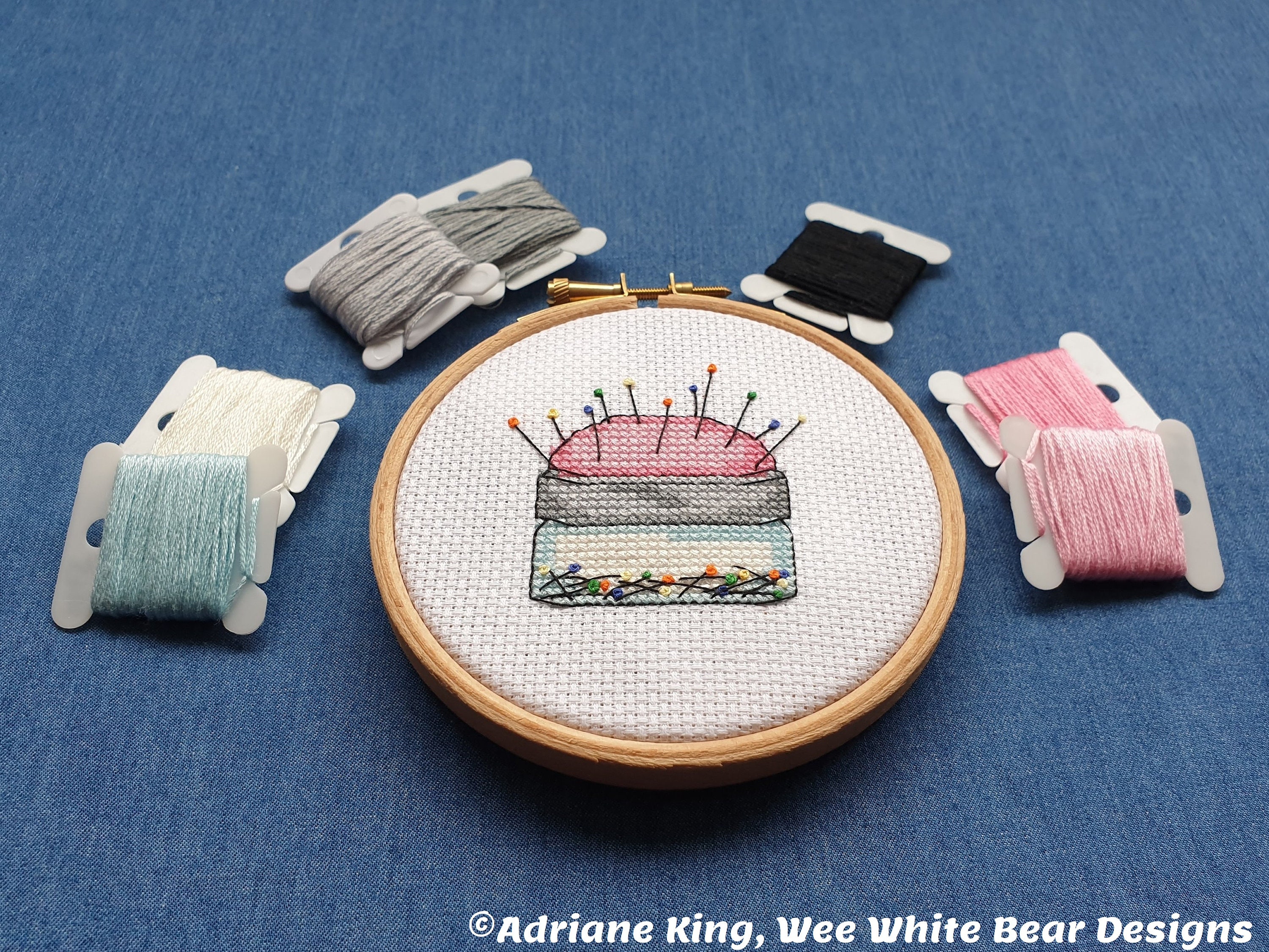 Pin Cushion Cross Stitch Pattern Instant Download PDF Etsy New Zealand