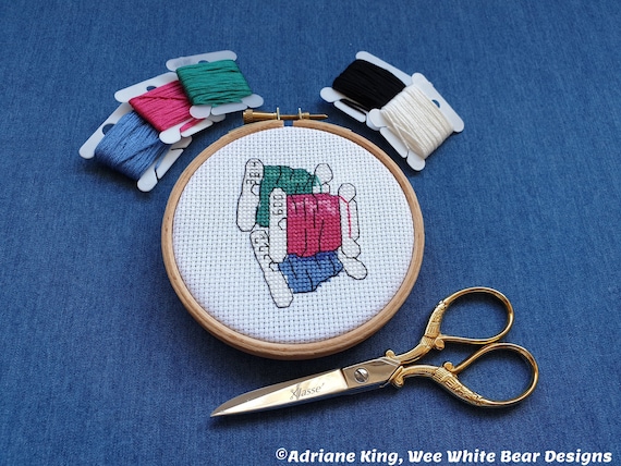 Embroidery Thread Bobbins Cross Stitch Pattern, Instant Download, PDF  Pattern 