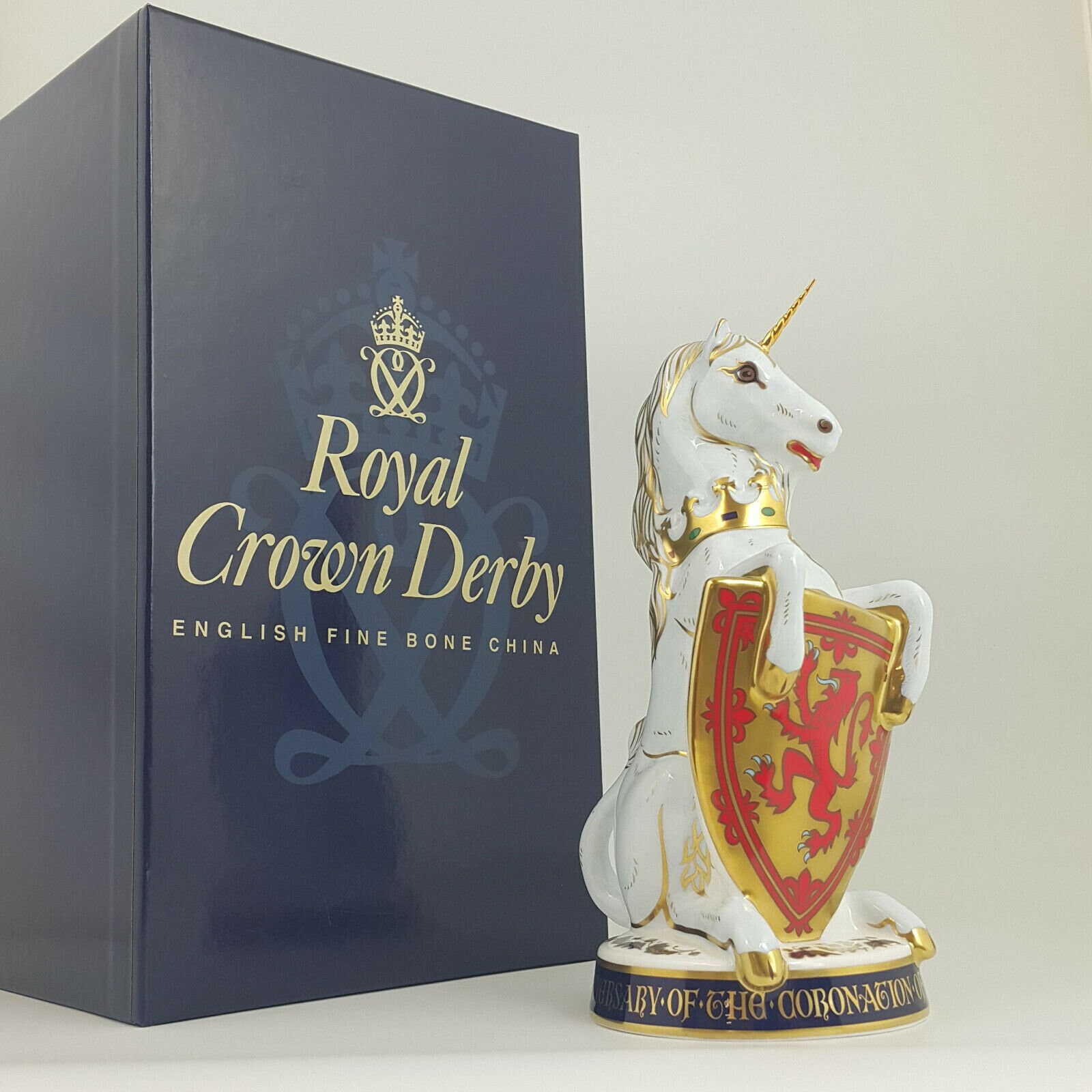 Royal Crown Derby Queen's Beasts Unicorn of Scotland Etsy UK