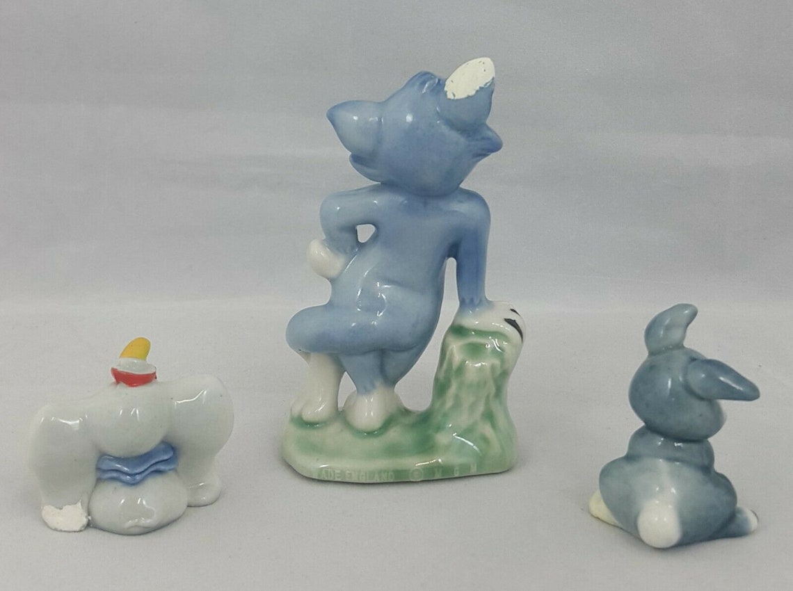Wade Tom Wade Hat Box Dumbo the Elephant & Thumper the Rabbit | Etsy