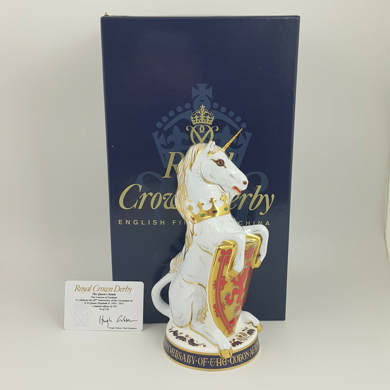 Royal Crown Derby Queen's Beasts Unicorn of Scotland Etsy UK