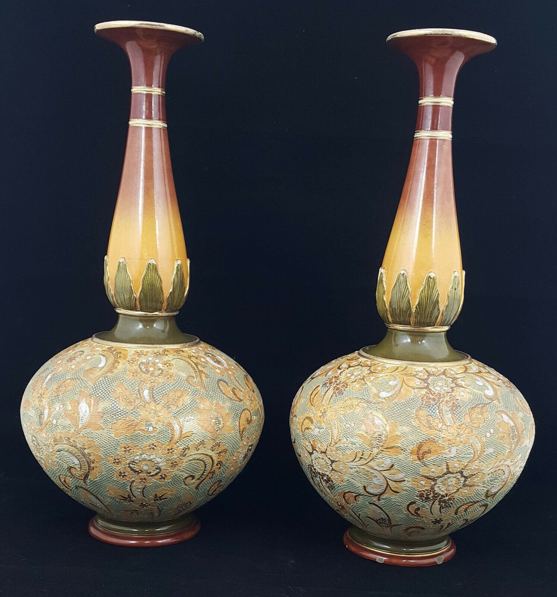 Royal Doulton Pair Of Slater Vases Art Nouveau 1 Vase Etsy