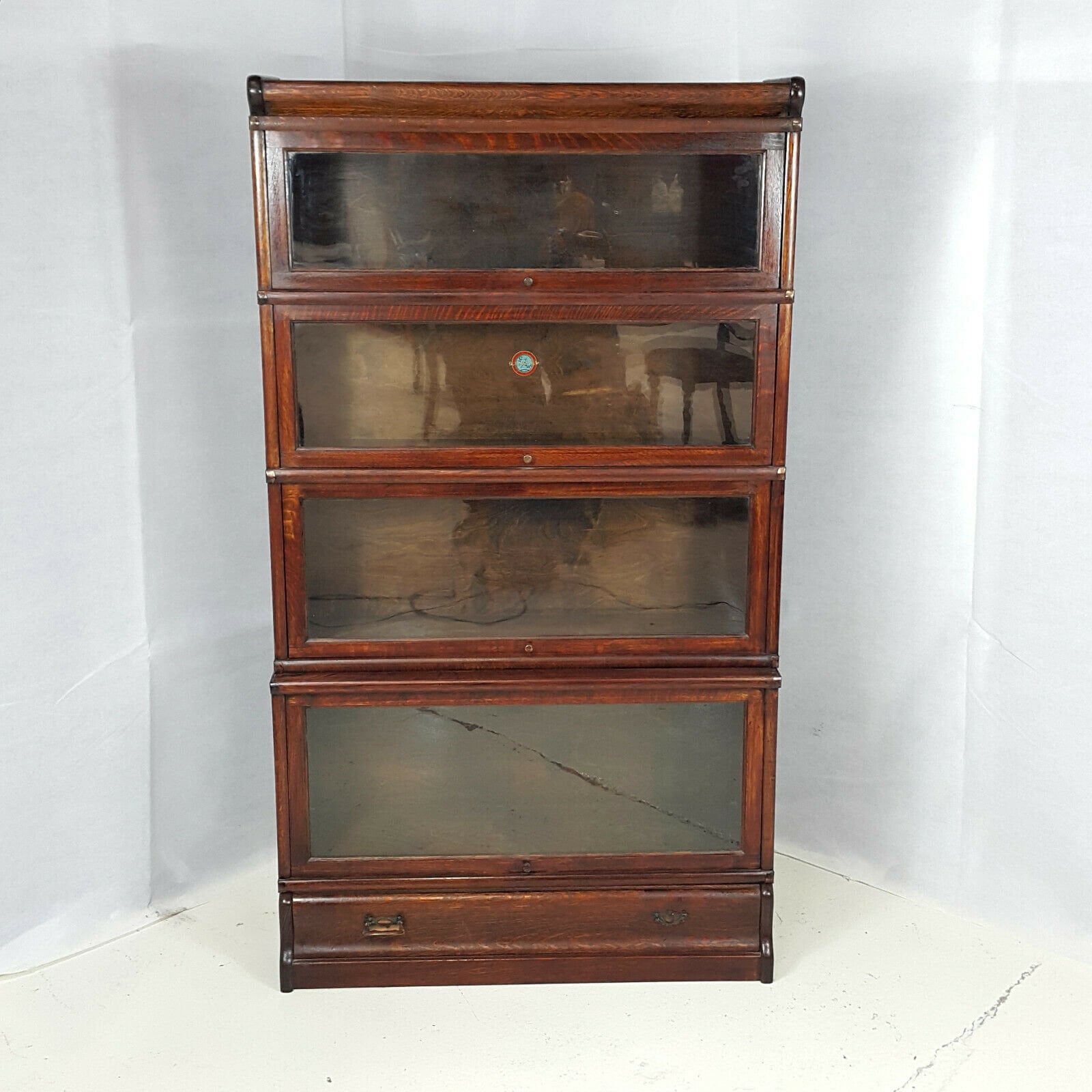 Original Globe Wernicke 24" DOOR SCISSOR stabilizer equalizer Barrister Bookcase Promote Sale