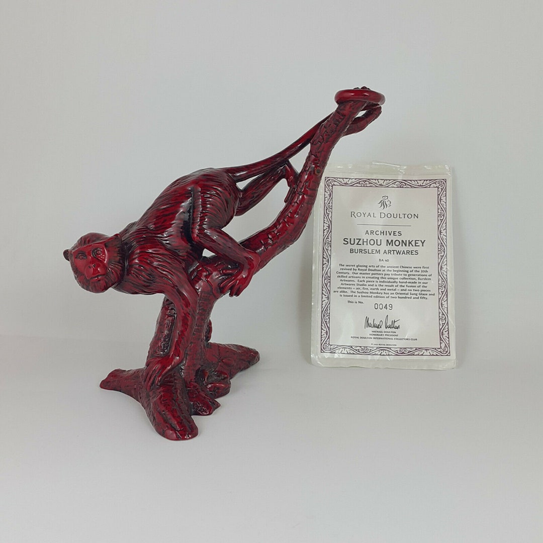 Royal Doulton Figurine Flambe Suzhou Monkey BA40 with Coa - Etsy UK