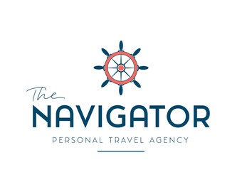 Premade Travel Agent Logo Design | Nautical Travel & Cruise Agent Logo Design