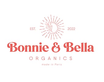 Premade Feminine Organic Business Logo Design Set | Holistic Logo Design | Small Business Branding