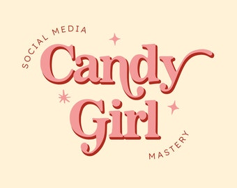 Premade Feminine Boho Logo | Vintage Style Small Business Retro Logo