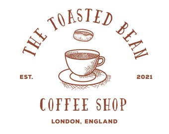 Premade Coffee Shop/Cafe Business Logo Design | Small Coffee Business Branding
