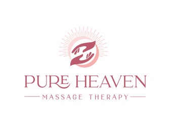 Premade Holistic Therapy Business Logo Design | Small Massage Business Branding | Therapist Logo
