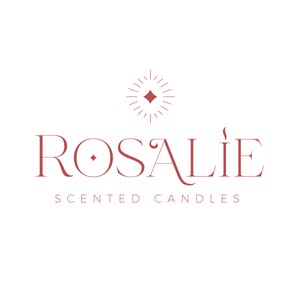 Premade Feminine Logo Design | Small Candle Business Branding | Boutique Logo | Business Branding