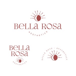 Premade Feminine Business Logo Design Set | Beauty, Hair & Esthetician Logo | Small Business Branding
