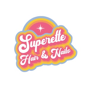 Premade Retro 70s Style Logo Design | Seventies Style Logo | Vintage Style Logo | Kitschy Logo