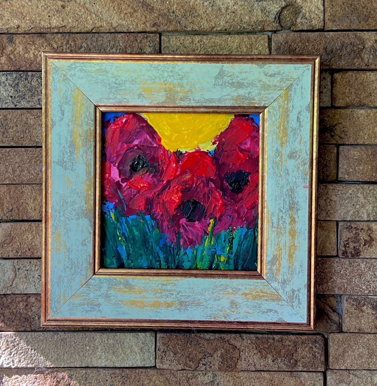 Poppy Painting Acrylic Original Art Handmade Gift for Best - Etsy