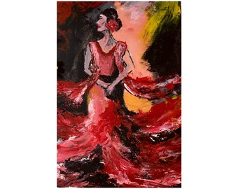 A beautiful and original portrait of a Flamenco dancer