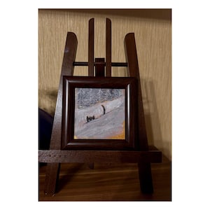 Tableau encadré de chat noir 4 x 4 Cadeau amusant pour les amoureux des chats du vendeur ukrainien