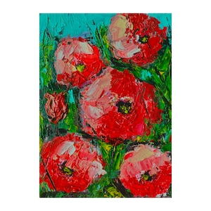 Pink Rose Oil Painting Flowers Original Painting Impasto Wall Art Impasto Flowers Art in framed Gifts for Mom by ukrainian Artist
