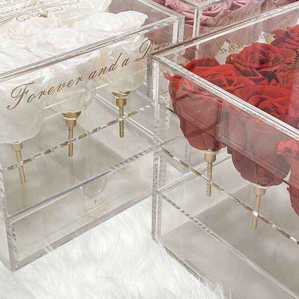 9 Rose Acrylic Box