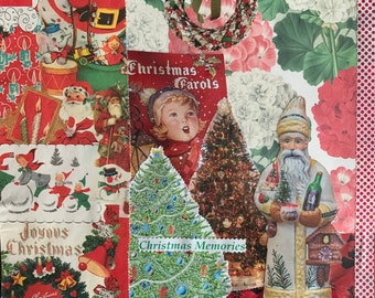 Vintage Christmas Memories Collage