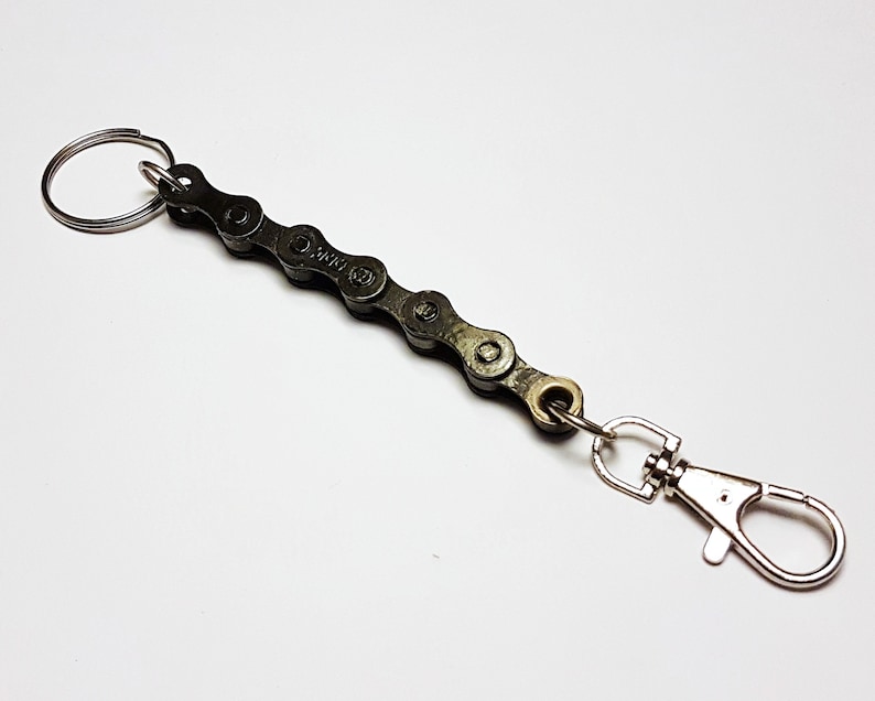 Recycled Bike Chain Keyring Etsy