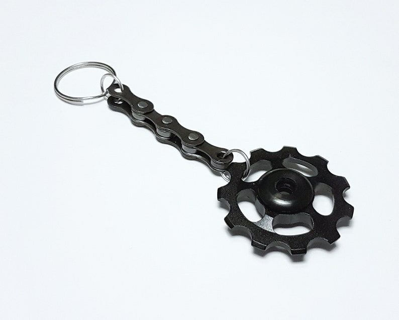 Recycled Bike Chain Cog Keyring Etsy