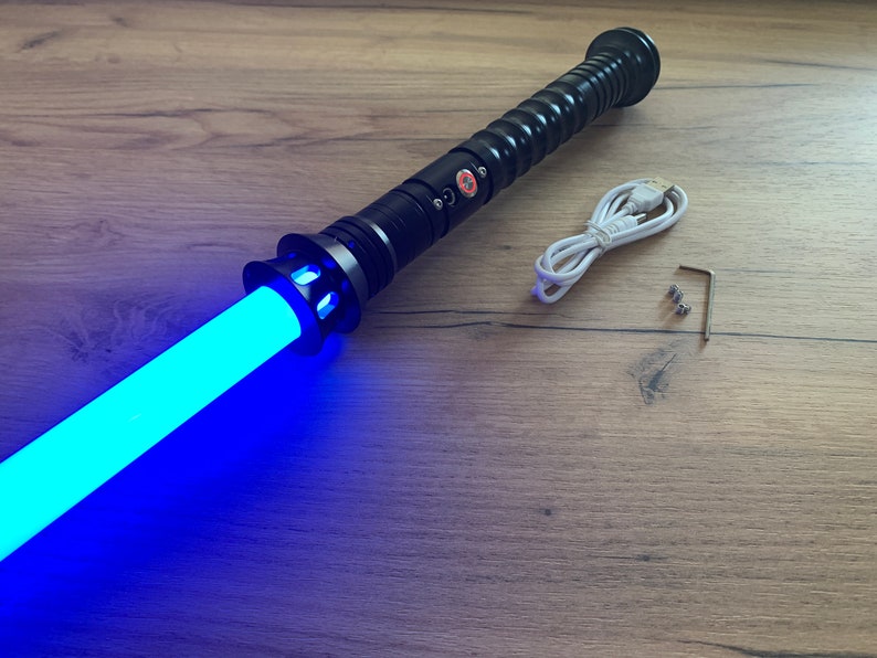Black LEGEND Lightsaber Force FX Dueling Lightsaber Custom Etsy