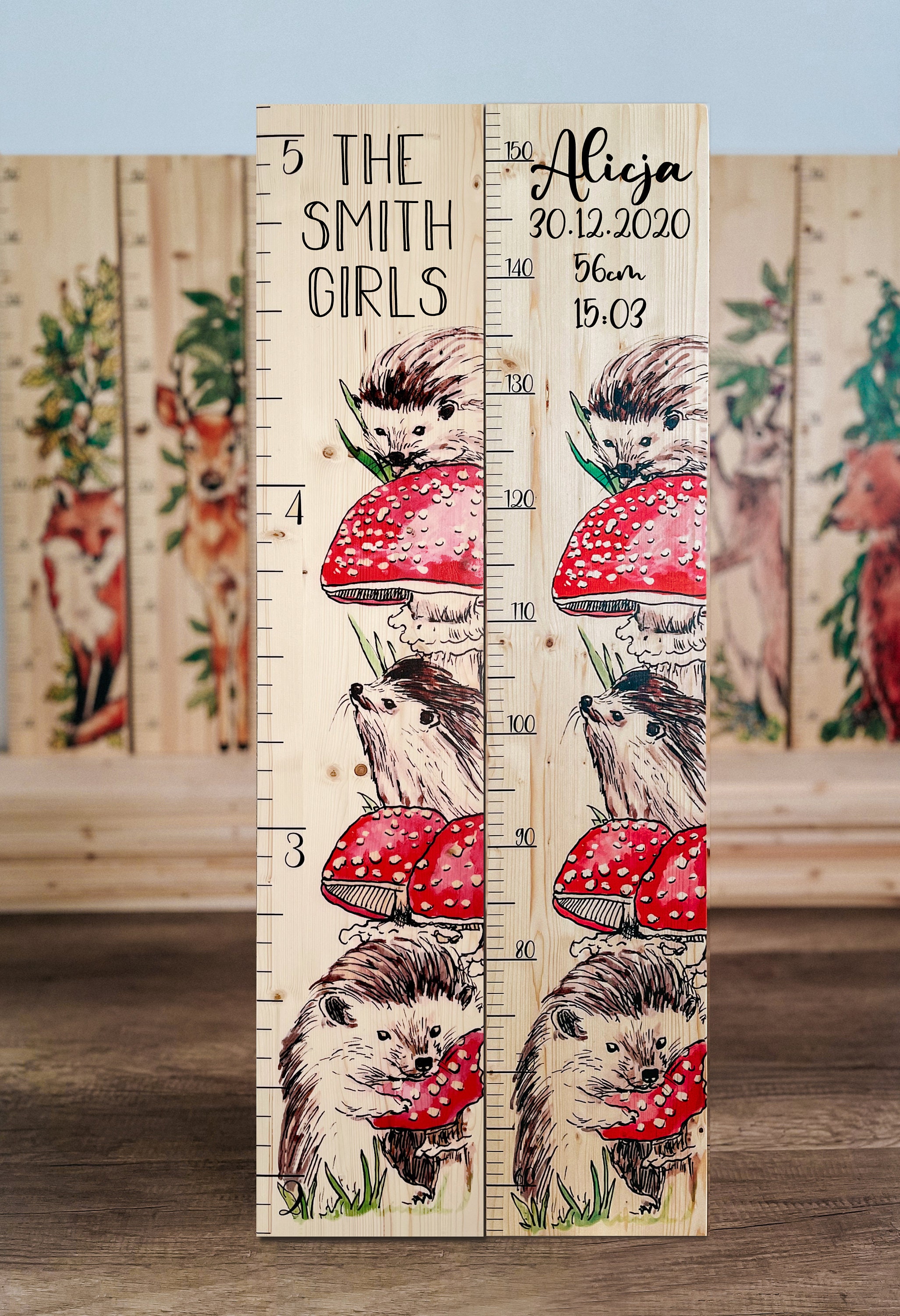 Wooden Boho Modern Farm House Growth Height Chart Ruler - Etsy