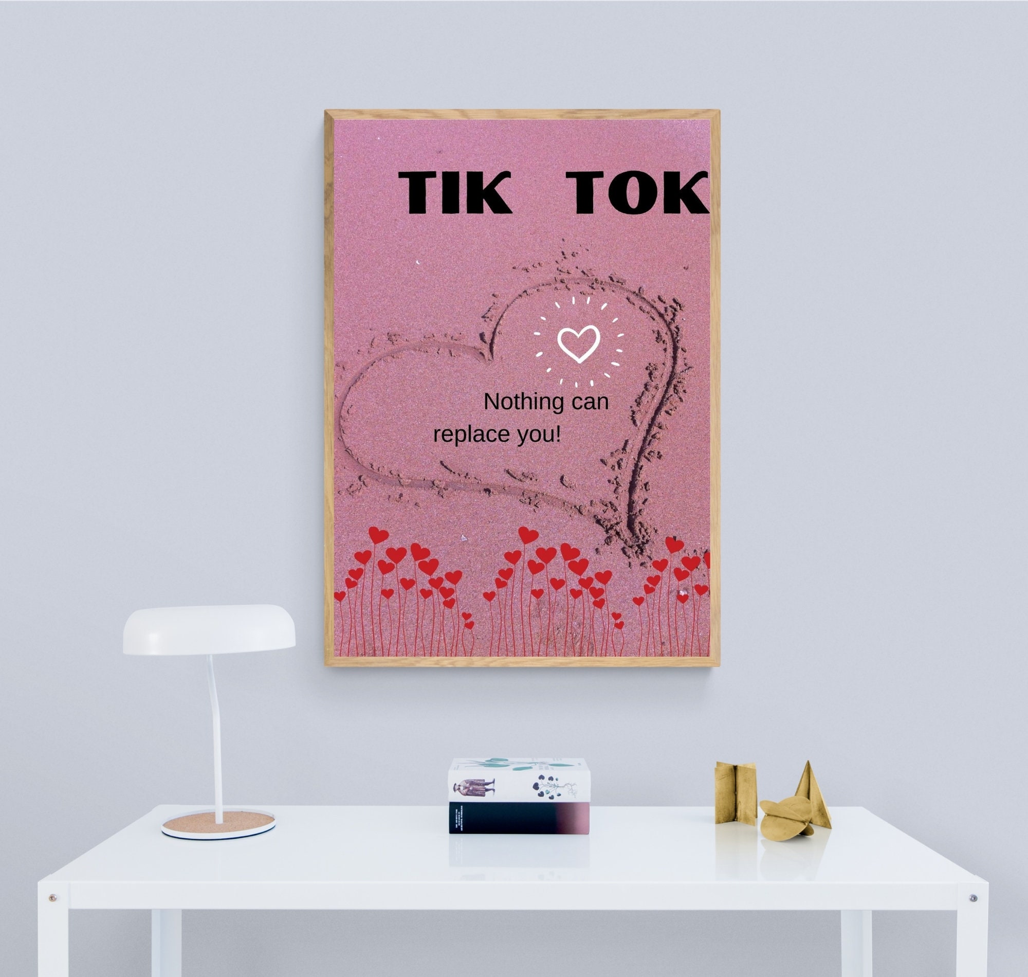 Tik Tok Print Tik Tok Caption For Love Wall Art Tik Tok Love Etsy España