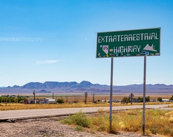 WALL ART: The Extraterrestrial Highway (Canvas Print or Photo Print)