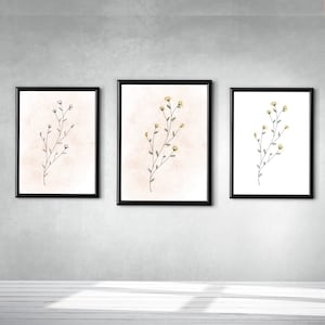 Aquarell Floral Wand Kunstdruck