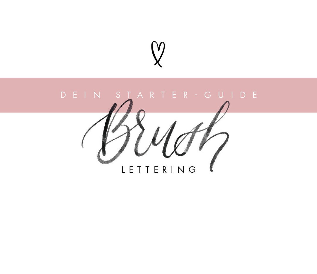 Brush Lettering StarterGuide Etsy España