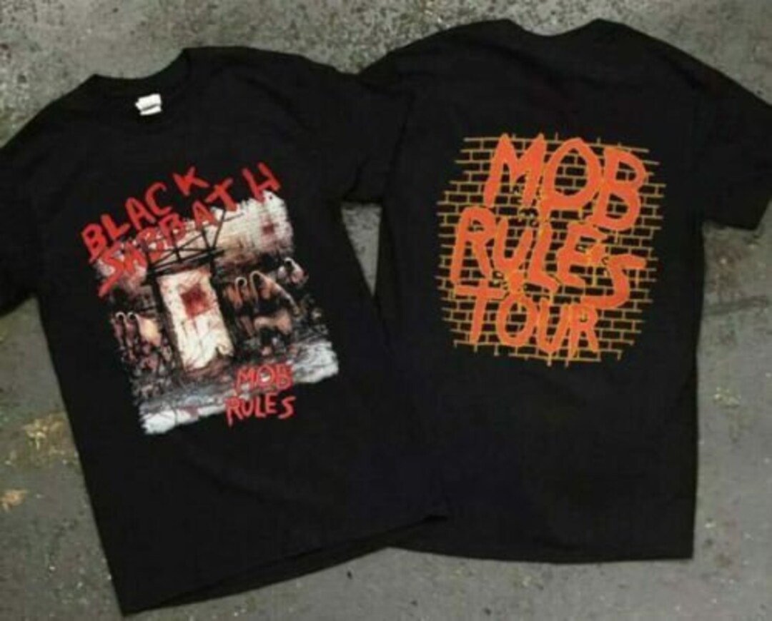 Black Sabbath Mob Rules Kill Ozzy Tour Concert Vintage 1991 T Etsy