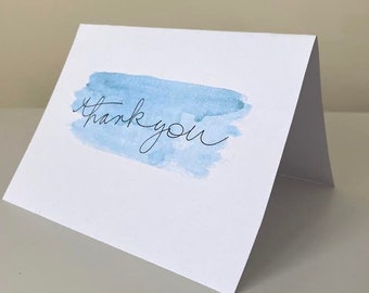 the 'splash of blue' thank you card set