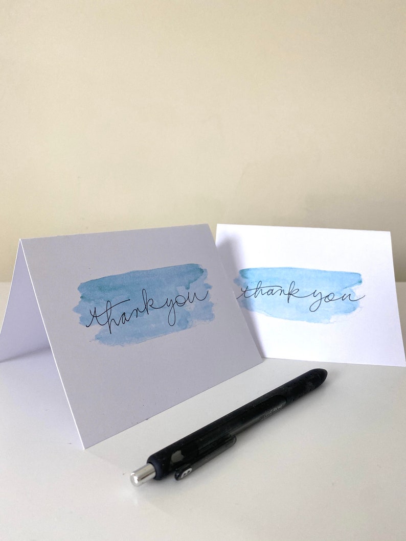 the 'splash of blue' thank you card set image 3