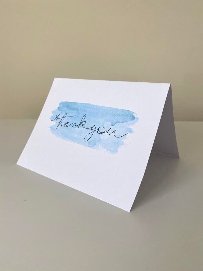 the 'splash of blue' thank you card set image 1